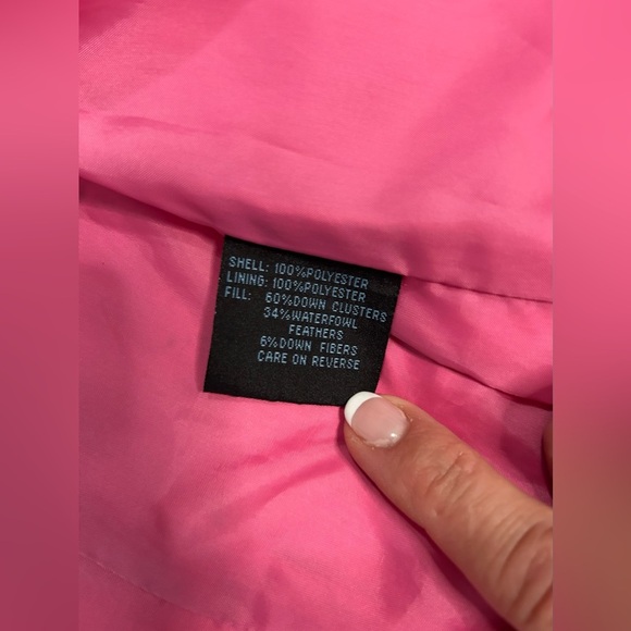 Kenneth Cole Reaction women’s pink down-filled puffer coast size small - Picture 5 of 10